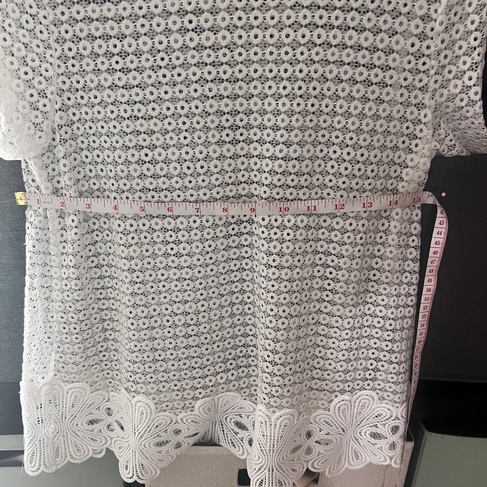 Alfani White Lace Blouse - Picture 4 of 7